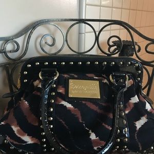 Betsy Johnson tiger studded purse